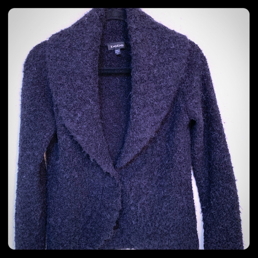 Sophisticated black cardigan sweater